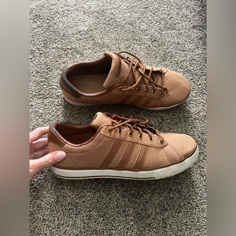 Adidas Neo Daily Men's Skateboarding Brown Sneakers